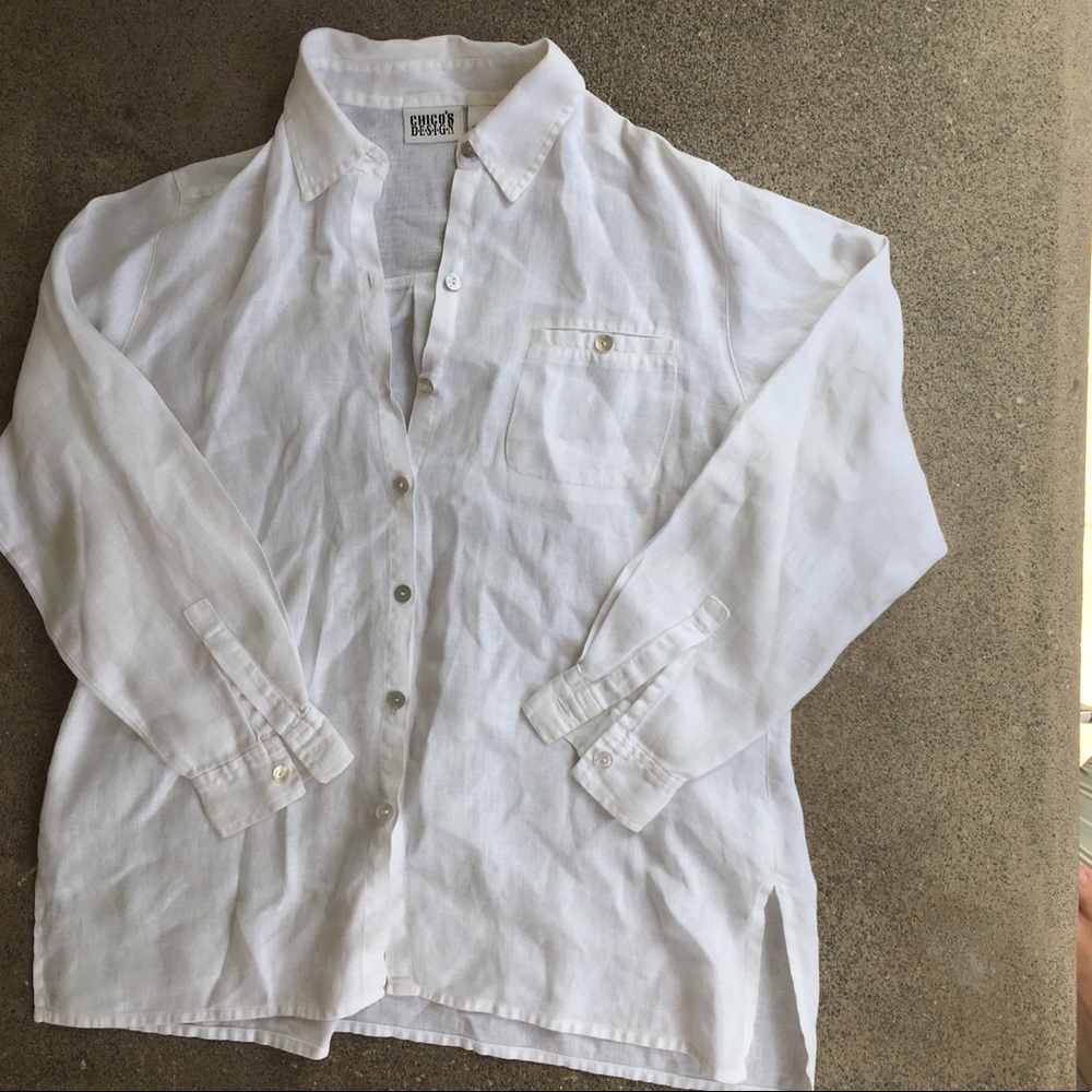 Linen white shirt